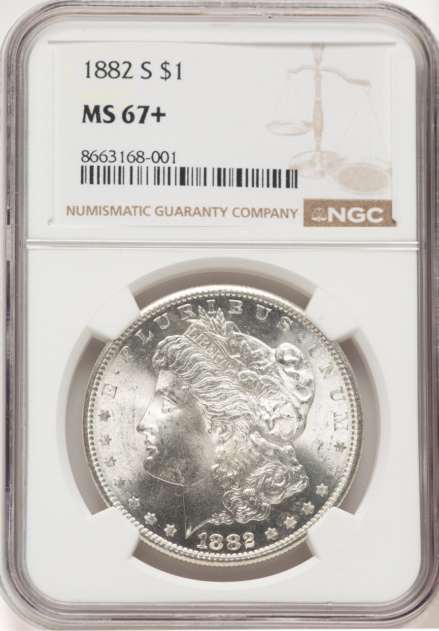1882-S Morgan Dollar NGC MS67+ (780571016)
