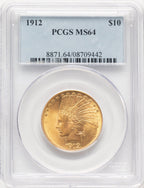 1912 $10 Indian Eagle PCGS MS64 (780573001)