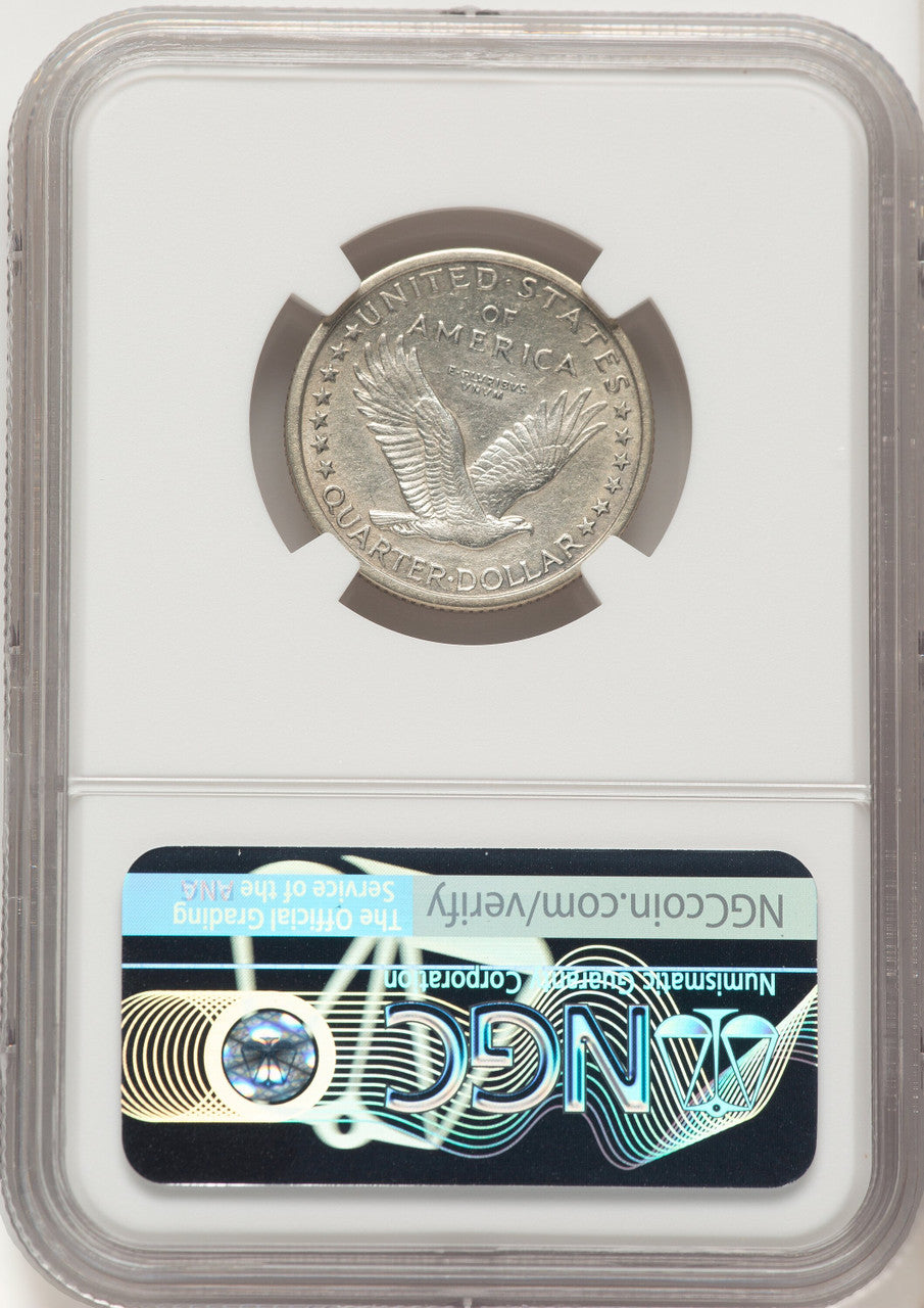 1916 25C Standing Liberty Standing Liberty Quarter NGC AU55