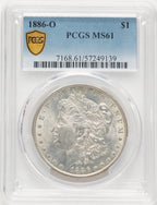 1886-O Morgan Dollar PCGS MS61 (780578108)
