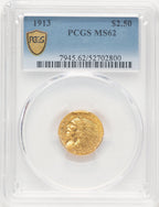 1913 $2.50 Indian Quarter Eagle PCGS MS62 (780578163)