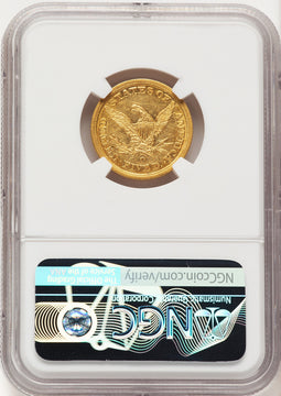 1844-O $5 Liberty Half Eagle NGC AU53 (780578175)