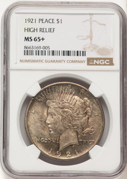 1921 Peace Peace Dollar NGC MS65+ (780586002)