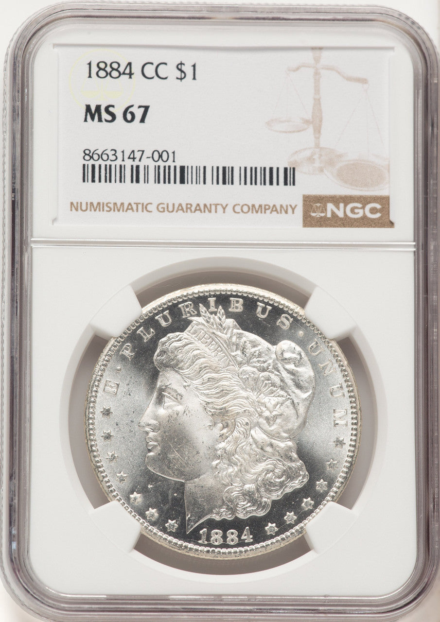 1884-CC Morgan Dollar NGC MS67 (780605003)