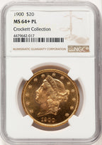 1900 $20 PL Liberty Double Eagle NGC MS64+