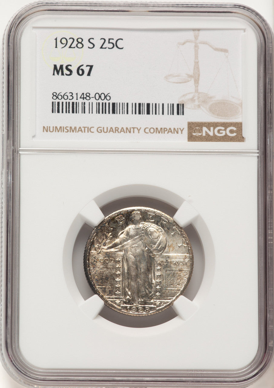 1928-S 25C Standing Liberty Quarter NGC MS67 (780631002)