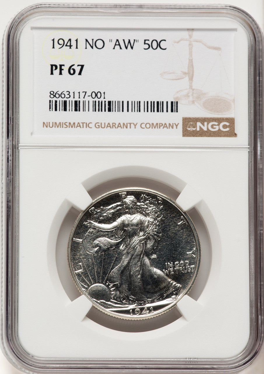 1941 50C Proof Walking Liberty Half Dollar NGC PR67 (780631003)