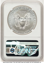 2019-W Burnished Silver Eagle 1 oz Jeff Garrett Red Book NGC MS70