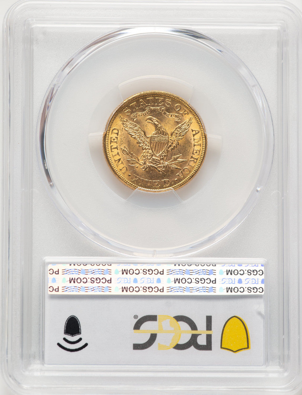 1881/0 $5 FS-301 Liberty Half Eagle PCGS MS63