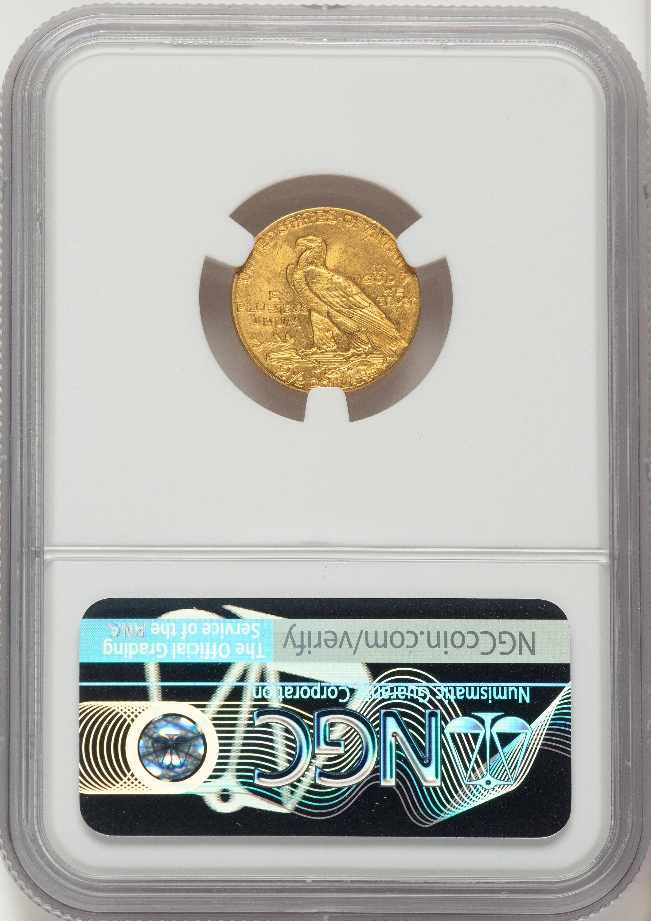 1908 $2.50 Indian Quarter Eagle NGC MS65