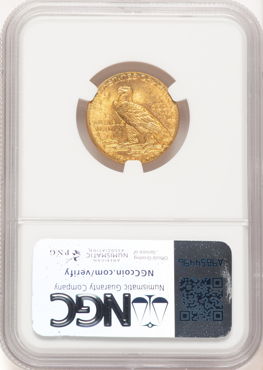 1915 $5 Indian Half Eagle NGC MS64 (780753021)