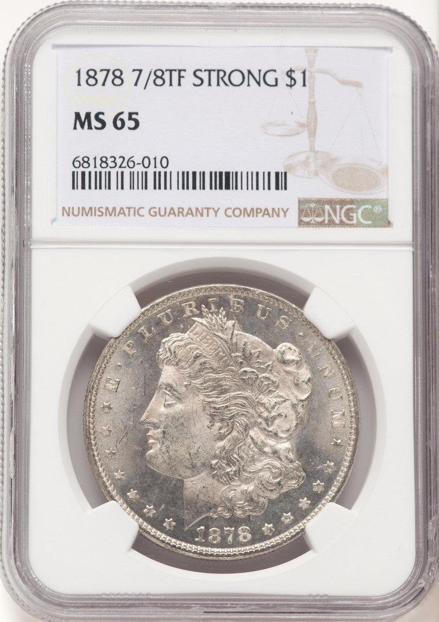 1878 7/8TF STRONG Morgan Dollar NGC MS65 (780754004)