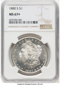 1880-S Morgan Dollar NGC MS67+ (780758004)