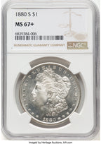1880-S Morgan Dollar NGC MS67+ (780758004)