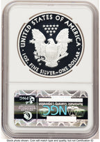 2014-W Proof Silver Eagle 1 oz ER Blue NGC PF70