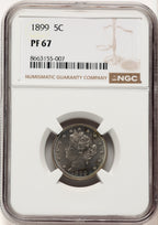 1899 5C Proof Liberty Nickel NGC PR67