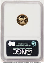 1992-P Proof Gold Eagle 1/10 oz Brown Label NGC PF70