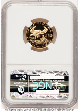1992-P Proof Gold Eagle 1/4 oz Brown Label NGC PF70