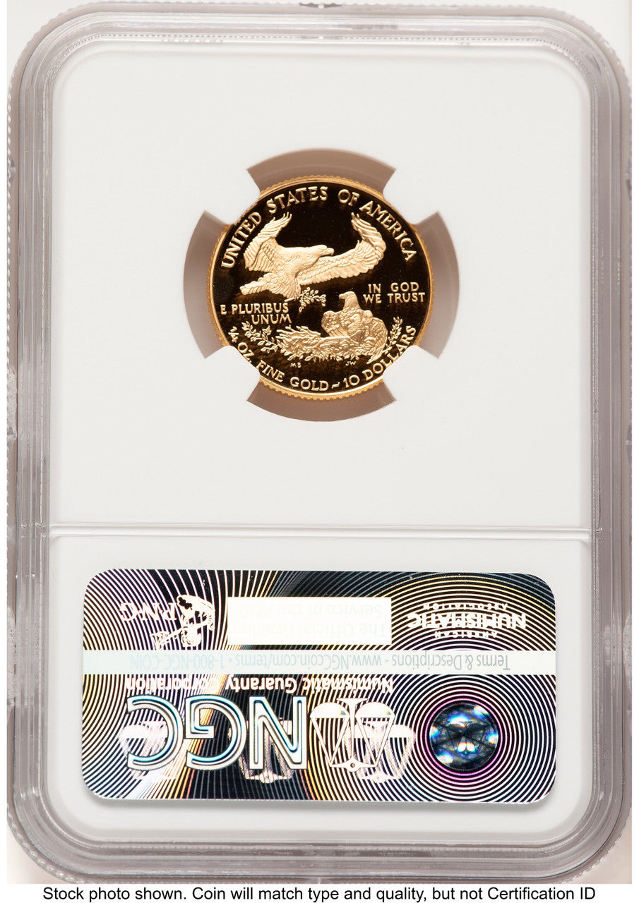 1997-W Proof Gold Eagle 1/4 oz Mike Castle NGC PF70