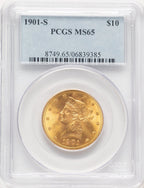 1901-S $10 Liberty Eagle PCGS MS65 (780925022)