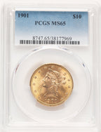 1901 $10 Liberty Eagle PCGS MS65