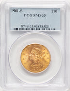 1901-S $10 Liberty Eagle PCGS MS65 (780925024)