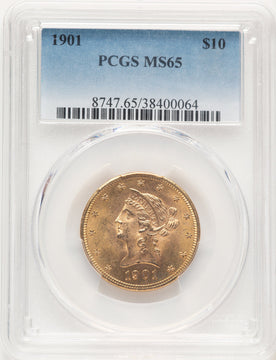 1901 $10 Liberty Eagle PCGS MS65 (780925026)