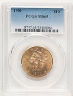 1901 $10 Liberty Eagle PCGS MS65 (780925026)