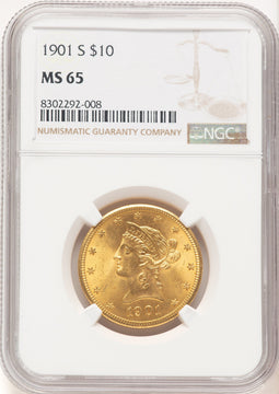 1901-S $10 Liberty Eagle NGC MS65 (780925034)