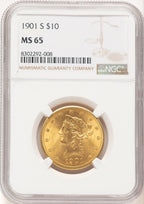 1901-S $10 Liberty Eagle NGC MS65 (780925034)