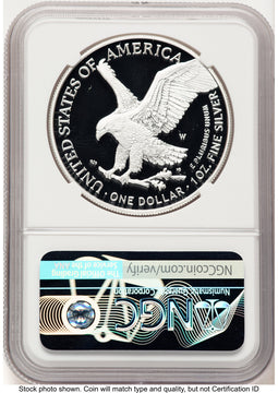 2021-W TY2 Proof Silver Eagle 1 oz FDI 1ST NGC PF70