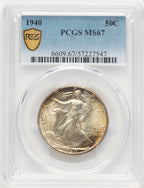 1940 50C Walking Liberty Half Dollar PCGS MS67