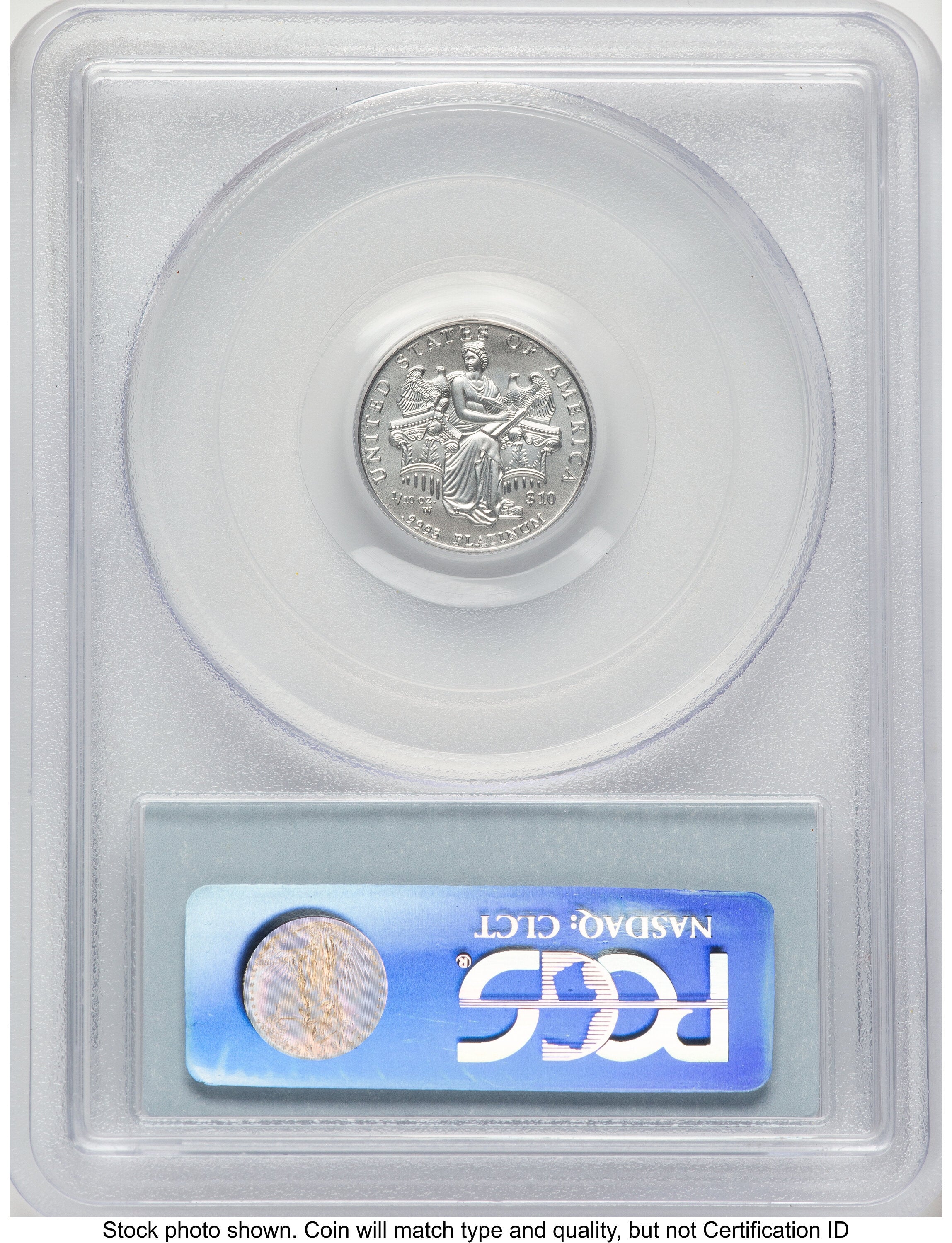2006-W Burnished Platinum Eagle 1/10 oz Blue Label PCGS MS70