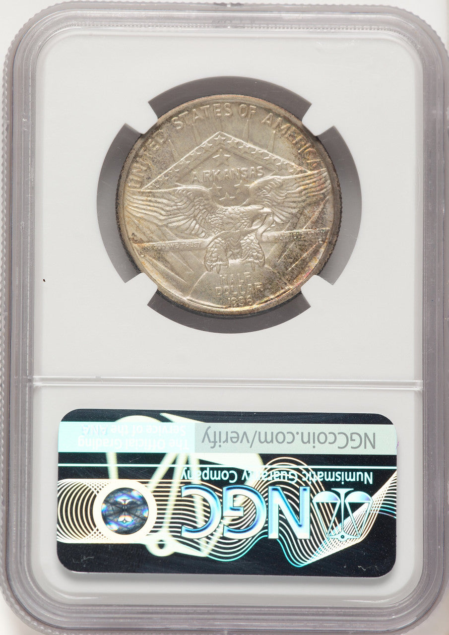 1936-S 50C Arkansas Commemorative Silver NGC MS67+ (780979001)