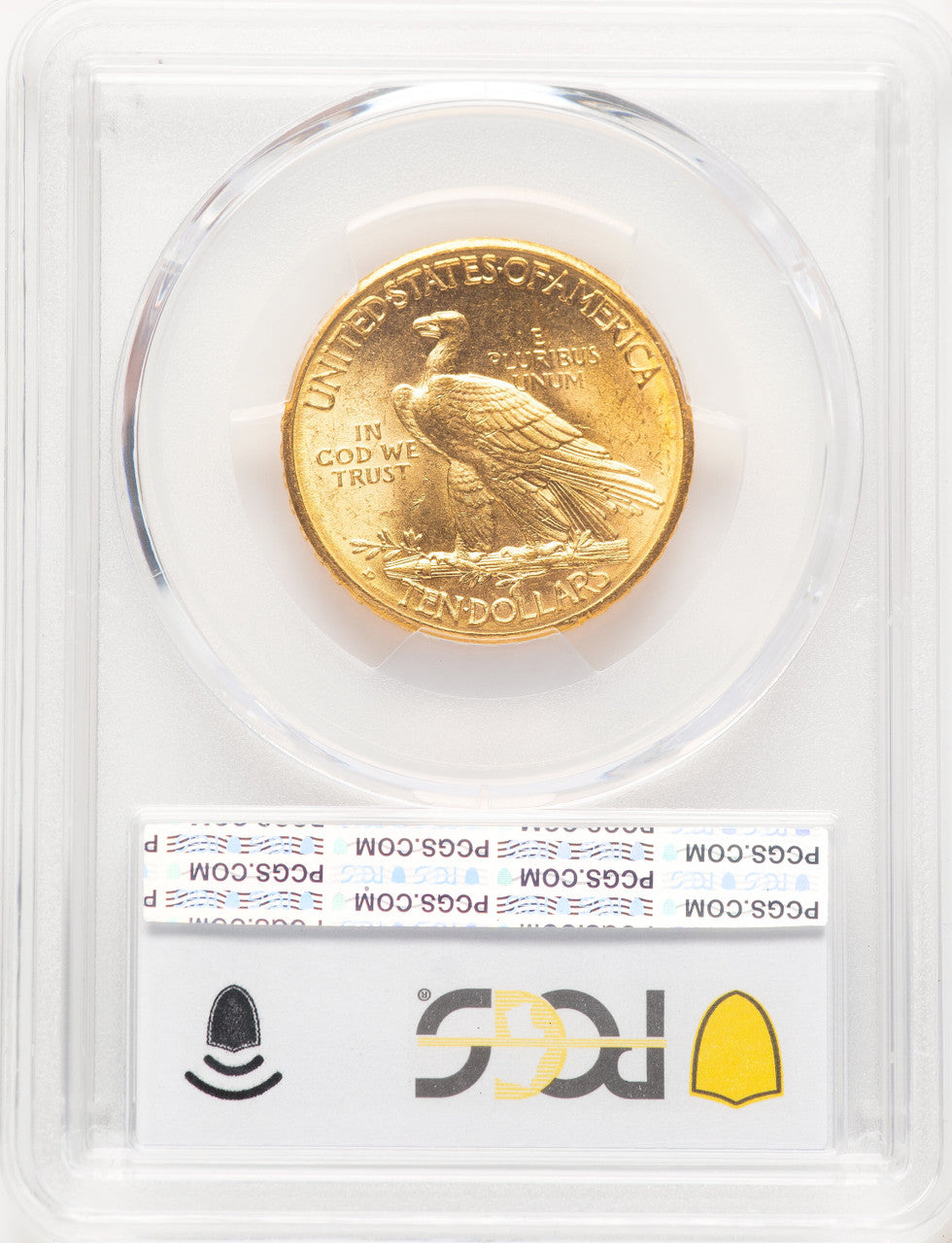 1910-D $10 Blue Gradient Indian Eagle PCGS MS64