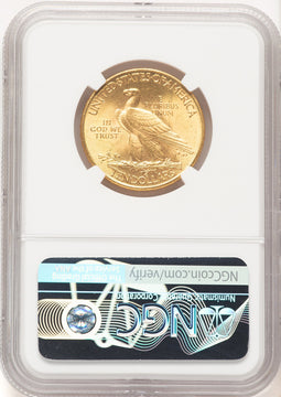 1910 $10 Brown Label Indian Eagle NGC MS64