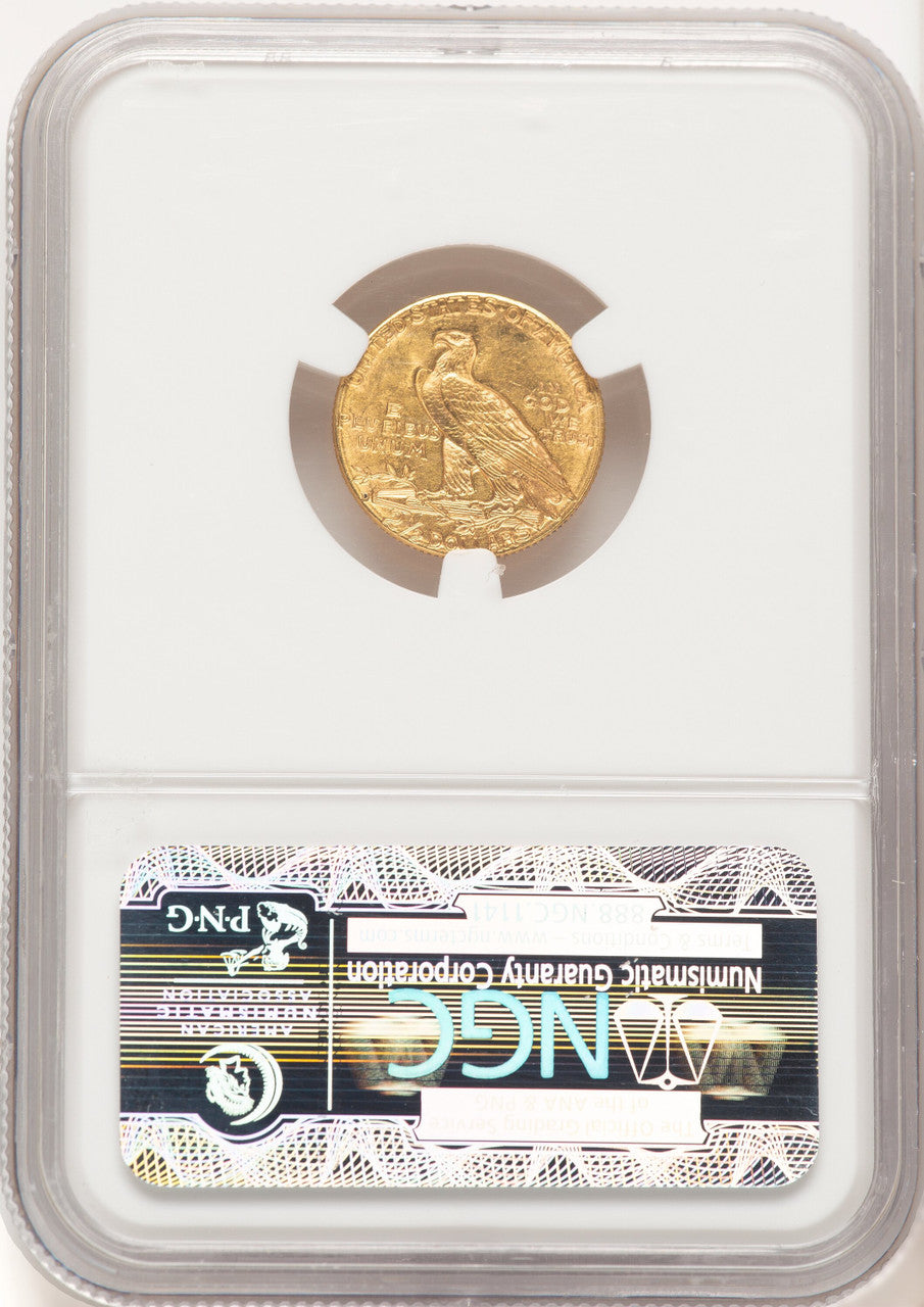1914-D $2.50 Indian Quarter Eagle NGC MS62 (780982016)