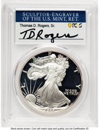 1988-S Proof Silver Eagle 1 oz TD Rogers PCGS PR70