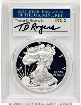 2015-W Proof Silver Eagle 1 oz TD Rogers PCGS PR70