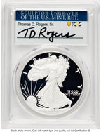 2023-S Proof Silver Eagle 1 oz TD Rogers PCGS PR70