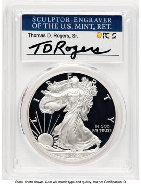 2013-W Proof Silver Eagle 1 oz TD Rogers PCGS PR70 (781017101)