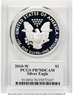 2010-W Proof Silver Eagle 1 oz TD Rogers PCGS PR70 (781017109)