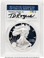 2016-W Proof Silver Eagle 1 oz WP Mint Hoard TD Rogers PCGS PR70 (781017115)