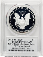 2016-W Proof Silver Eagle 1 oz WP Mint Hoard TD Rogers PCGS PR70 (781017115)
