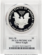 2011-W Proof Silver Eagle 1 oz TD Rogers PCGS PR70 (781017125)