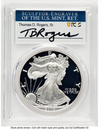 2005-W Proof Silver Eagle 1 oz TD Rogers PCGS PR70 (781017135)
