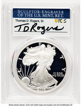 2006-W Proof Silver Eagle 1 oz TD Rogers PCGS PR70 (781017144)