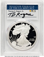 2008-W Proof Silver Eagle 1 oz TD Rogers PCGS PR70 (781017146)