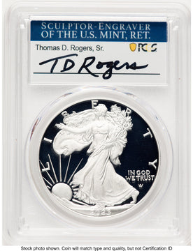 2023-W Proof Silver Eagle 1 oz TD Rogers PCGS PR70 (781017154)