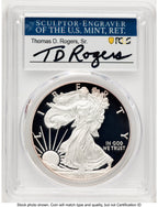 2012-W Proof Silver Eagle 1 oz TD Rogers PCGS PR70 (781017162)